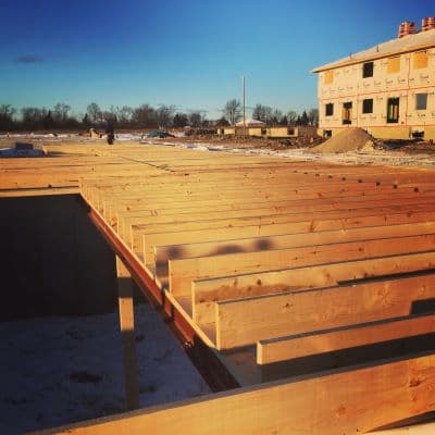 Custom home framing in Belleville